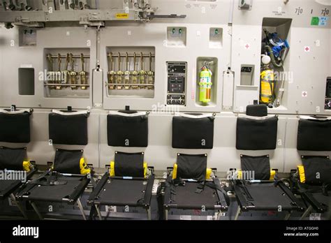 Interior Seating of a C 17 Globemaster III Stock Photo - Alamy