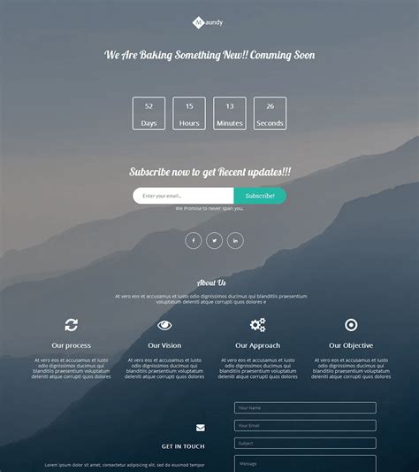 15 Free Bootstrap Landing Pages Templates