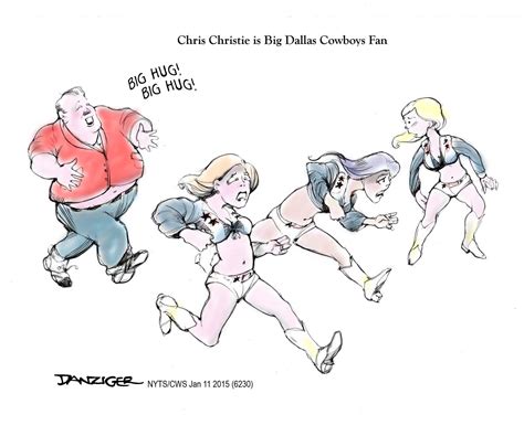 Chris Christie and the Dallas Cowboys - Danziger Cartoons