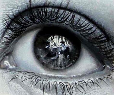 Dibujo dentro de un ojo | Reflection art, Eye painting, Realistic eye ...