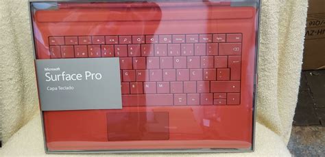 Microsoft Surface Pro RED Keyboard Cover (INTERNATIONAL KEYBOARD LAYOUT ...