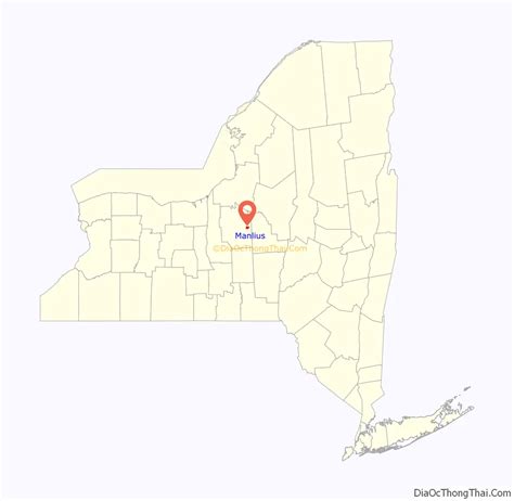 Map of Manlius village, New York