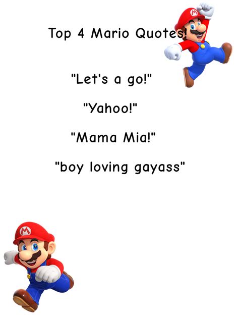 Top 4 Mario Quotes (example) : r/MemeTemplatesOfficial