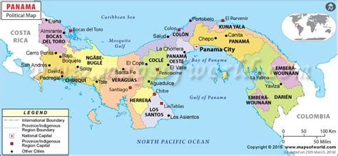 Panama North America Map