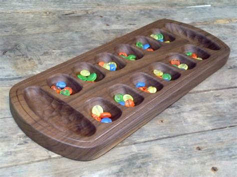 Buy a Handmade Mancala Board With Custom Engraving, made to order from ...