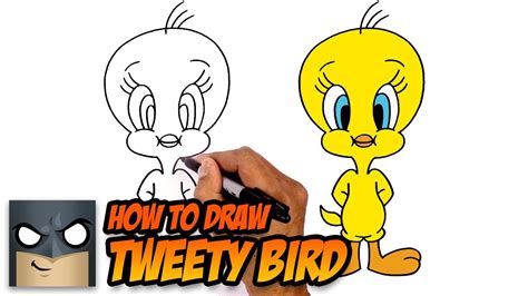 How to Draw Tweety Bird | Step-by-Step Tutorial - YouTube