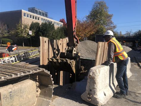 Collapsed sewer line closes portion of 57th Street | Evening Digest ...