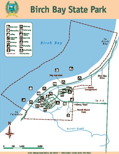 Birch Bay State Park Map - 5105 Helweg Road Blaine WA 98230 • mappery