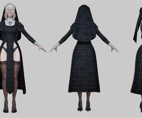 ArtStation - Nun - Game Ready | Game Assets