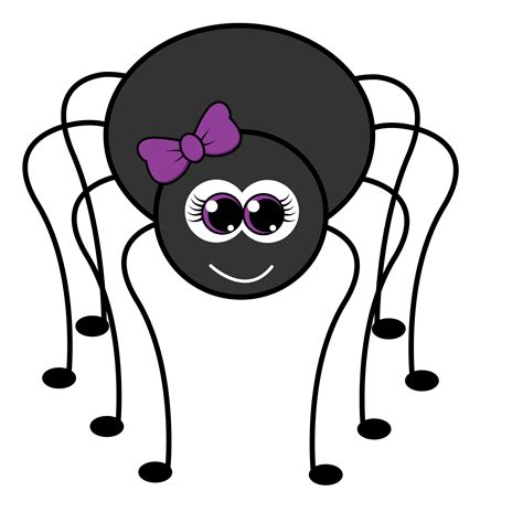 Freebie Friday - Cute Spider Clipart | Spider clipart, Halloween spider, Cute halloween