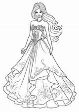 Barbie And Her Pretty Ball Gown  Coloring Pages sketch template