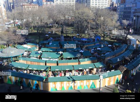 Union Square, Holiday Market, Christmas Market, Manhattan, New York City, USA Stock Photo - Alamy