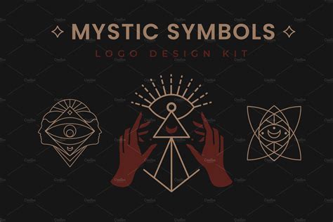 Mystic Symbols. Logo Design kit. | Mystic symbols, Symbols, Mystic logo