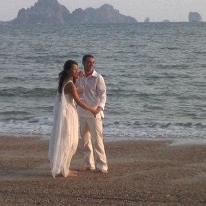 Wedding on the beach, Krabi, Thailand. - Pushing Fin