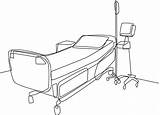 Bed Drawing sketch template