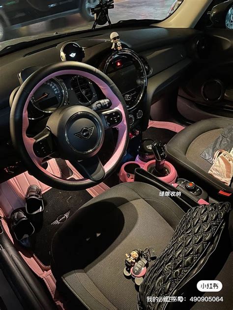 Pin by hailey ♡ on - - - car - - - | Pink car interior, Car interior ...