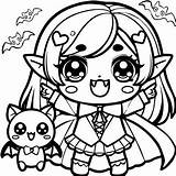 Girl Vampire Coloring Pages sketch template