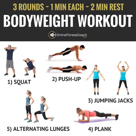 Bodyweight Circuit | Bodyweight workout, Circuit workout, Workout