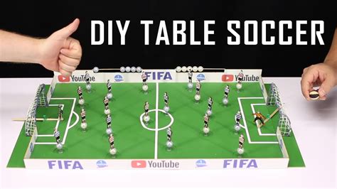 How to make a soccer tabletop game at home DIY - YouTube