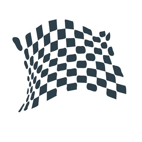 Clipart - chequered flag abstract icon