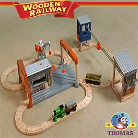 Toy Thomas And Friends Percy At The Dieselworks Wooden Railway Set | Train Thomas the tank ...