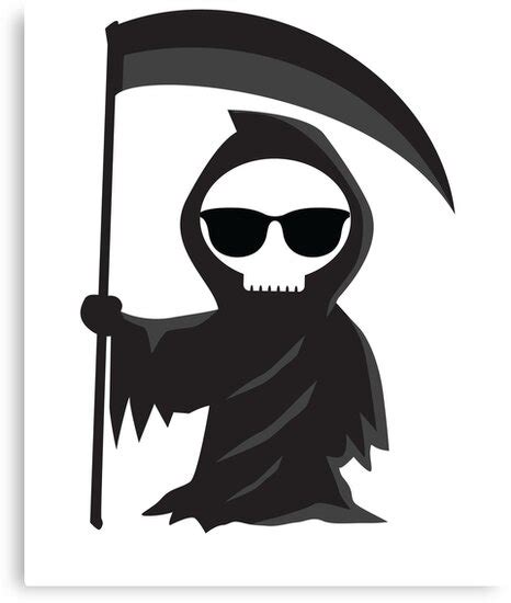 "Reaper Emoji " Canvas Print by HippoEmo | Redbubble