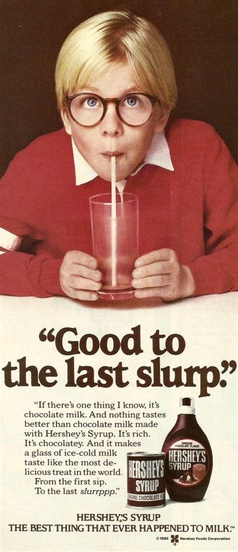 Hershey’s Syrup 1985 Ad w/Messy Marvin | Hershey syrup, Print ads, Hersheys