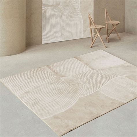 Minimalist Decoration Rug Multi Color Striped Area Rug Synthetics Pet ...