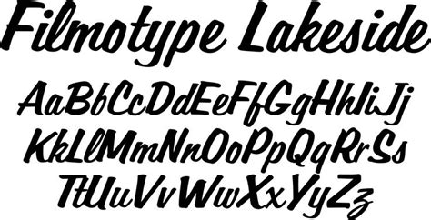 Filmotype Lakeside Font by Filmotype : Font Bros | Lettering fonts ...