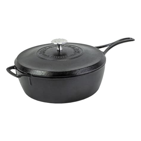 Cast Iron Deep Skillet With Lid | Blacklock Collection | Lodge Cast Iron