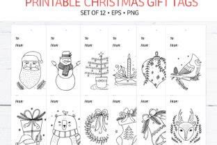 Christmas Gift Tags Graphic by theprintablegirls · Creative Fabrica