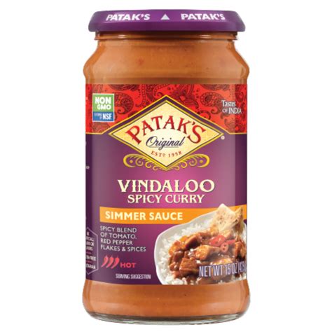 Patak's® Hot & Spicy Vindaloo Sauce, 12.3 oz - Kroger