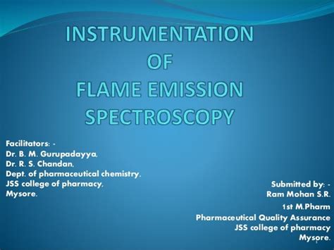 INSTRUMENTATION OF FLAME EMISSION SPECTROSCOPY