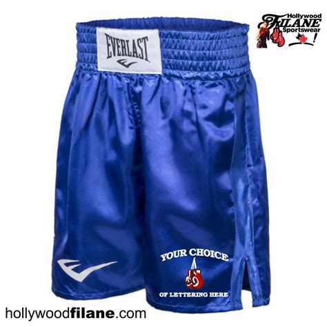 Personalized Everlast Boxing Trunks Custom Embroidered - Hollywood Filane