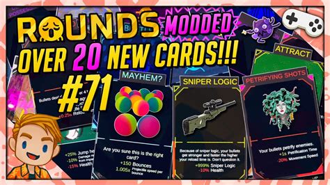 OVER 20 NEW MODDED CARDS!!! | Let's Play ROUNDS | Part 71 - YouTube