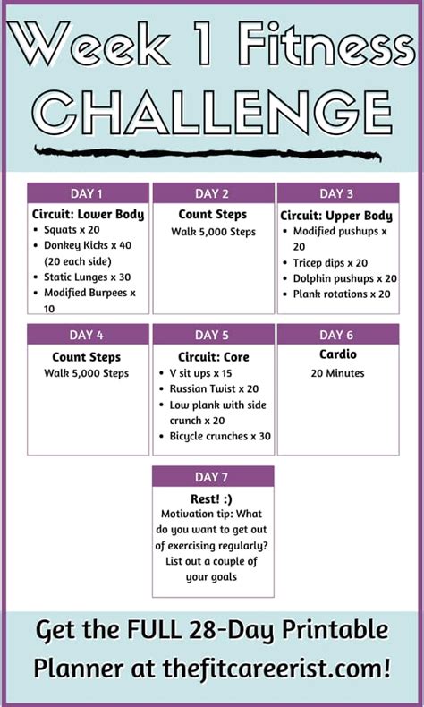 Pin on Workout Schedule