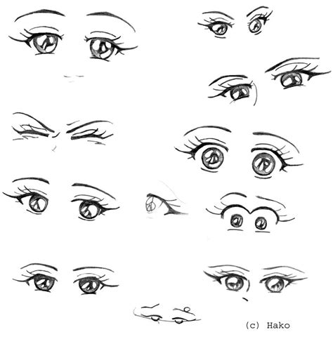 eyes emotions sketch 1 by Hakoshechka on DeviantArt