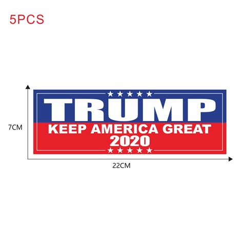 Bumper Sticker Decal Car Body Sticker Trump 2020 Decals - Keep America Great for President 2020 ...