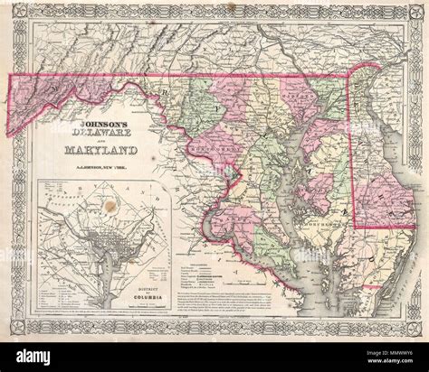 Civil war mason dixon map hi-res stock photography and images - Alamy