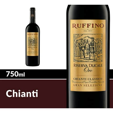 Ruffino Riserva Ducale Oro Gran Selezione Chianti Classico DOCG Sangiovese, Italian Red Wine ...