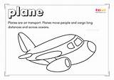 Air Transportation Coloring Pages Preschool Printables sketch template