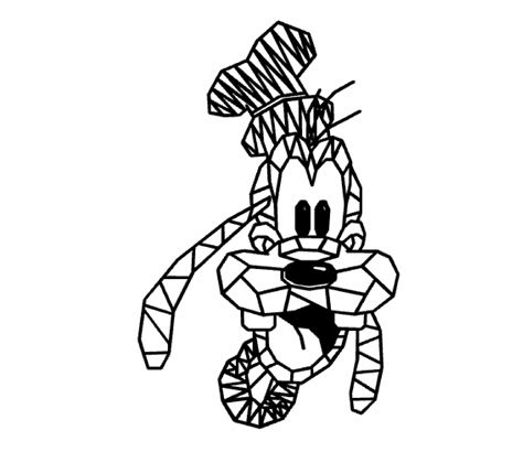 Geomitric Goofy Head coloring page - Download, Print or Color Online for Free