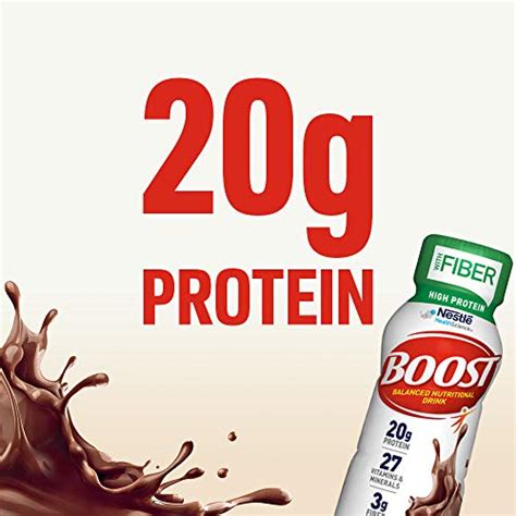 Boost Nutritional Drinks High Protein with Fiber Balanced Nutritional ...