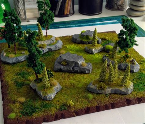 Modular forest terrain piece. [OC] : r/DungeonsAndDragons