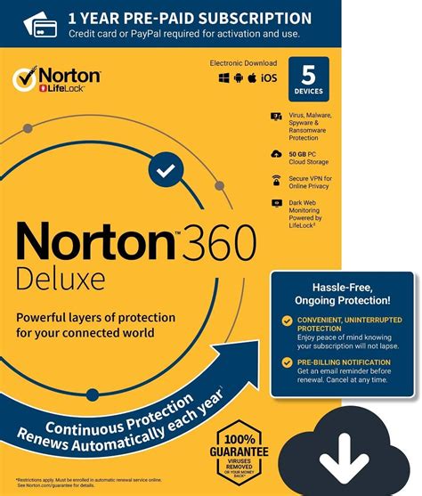 Norton 360 Deluxe – Antivirus software for 5 Devices with Auto Renewal ...