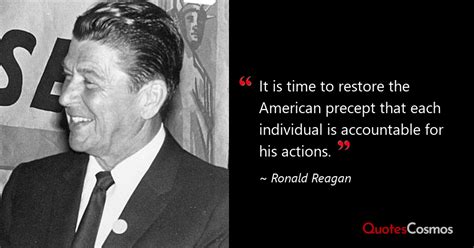 “It is time to restore the American…” Ronald Reagan Quote