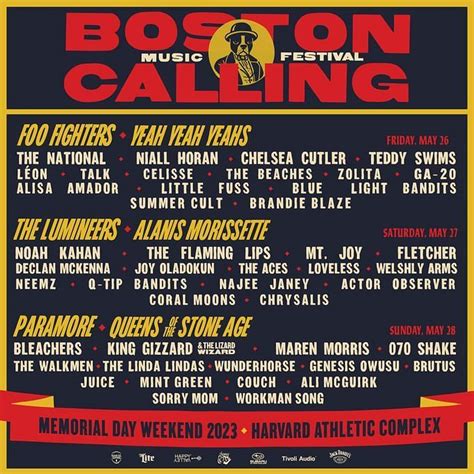 How much are Boston Calling tickets? Lineup, presale, where to buy ...