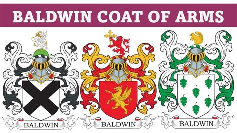 Baldwin Coat of Arms & Family Crest - Symbols, Bearers, History - YouTube