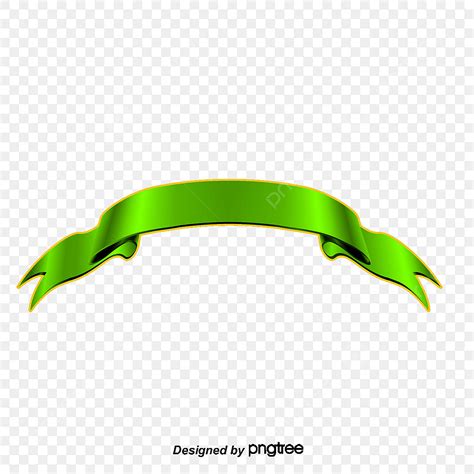 Green Ribbon Banner Clipart PNG Images, Green Ribbon, Green, Ribbon, Colored Ribbon PNG Image ...