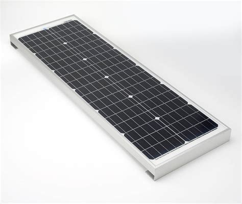 Rectangular 60W Rigid Solar Panel Roof & Deck Top Kit